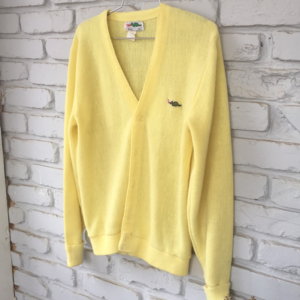 Vintage Yellow Dragon Cardigan